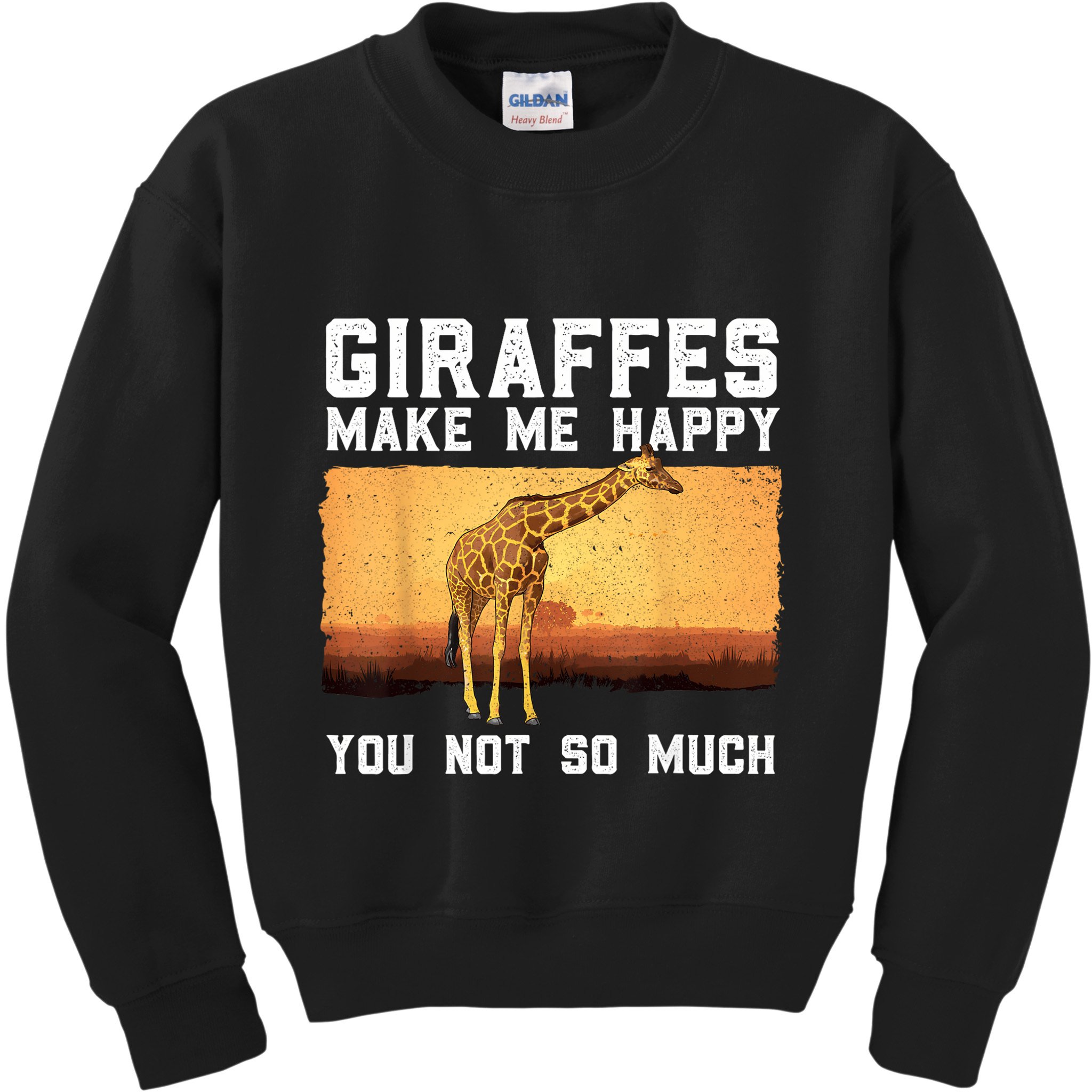 Cute Giraffe Design For Women Adult Safari Giraffe Lover Kids Sweatshirt