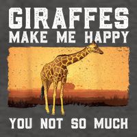 Cute Giraffe Design For Women Adult Safari Giraffe Lover Vector Backpack