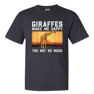 Cute Giraffe Design For Women Adult Safari Giraffe Lover Garment-Dyed Heavyweight T-Shirt