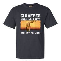 Cute Giraffe Design For Women Adult Safari Giraffe Lover Garment-Dyed Heavyweight T-Shirt