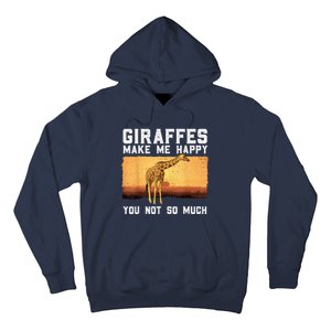 Cute Giraffe Design For Women Adult Safari Giraffe Lover Hoodie