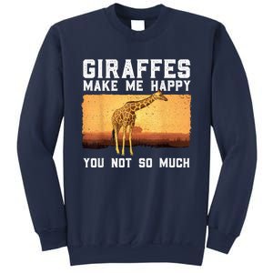 Cute Giraffe Design For Women Adult Safari Giraffe Lover Sweatshirt