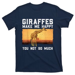 Cute Giraffe Design For Women Adult Safari Giraffe Lover T-Shirt