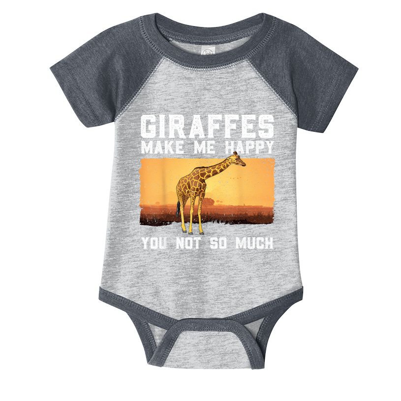 Cute Giraffe Design For Women Adult Safari Giraffe Lover Infant Baby Jersey Bodysuit