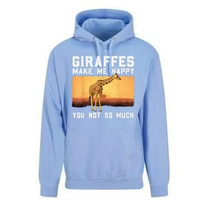 Cute Giraffe Design For Women Adult Safari Giraffe Lover Unisex Surf Hoodie