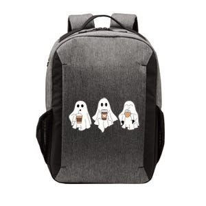 Cute Ghost Drinking Coffee Halloween Ghost Ice Coffee Vector Backpack