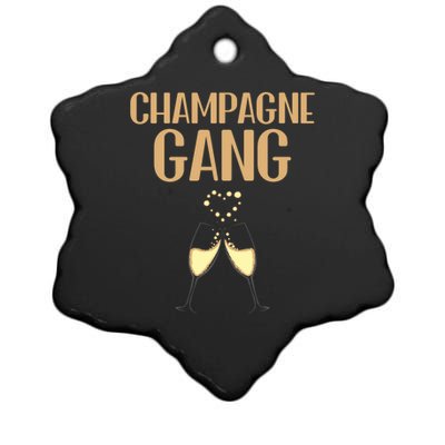 Champagne Gang Day Ing Beach Brunch Top Gift Ceramic Star Ornament