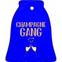 Champagne Gang Day Ing Beach Brunch Top Gift Ceramic Bell Ornament