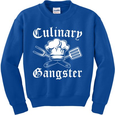 Culinary Gangster Design Funny Chef Cooking Cook Gift Kids Sweatshirt