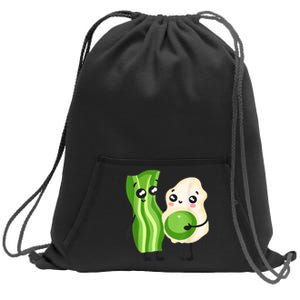 Cute Green Eggs Ham Smile Face Brunch Breakfast Costume Sweatshirt Cinch Pack Bag