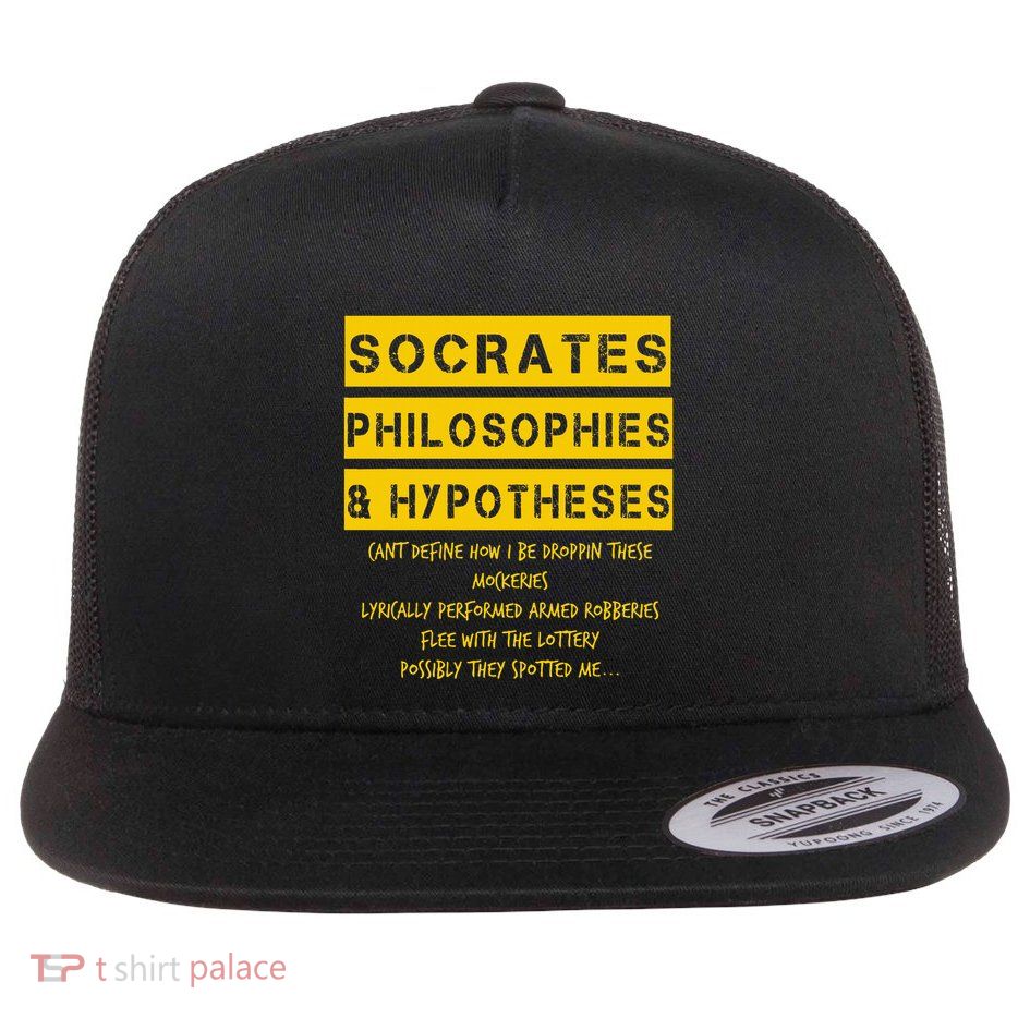 Classic Golden Era 90s Hiphop Rap Music Quote Flat Bill Trucker Hat