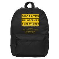 Classic Golden Era 90s Hiphop Rap Music Quote 16 in Basic Backpack