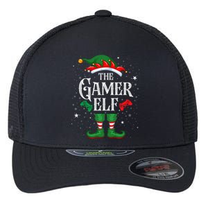 Christmas Gamer Elf Matching Family Group The Gamer Elf Flexfit Unipanel Trucker Cap