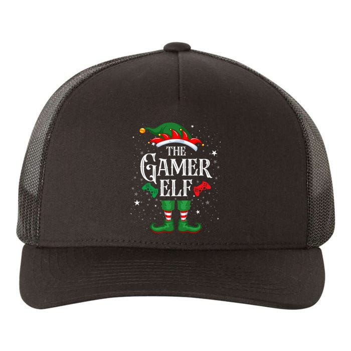 Christmas Gamer Elf Matching Family Group The Gamer Elf Yupoong Adult 5-Panel Trucker Hat