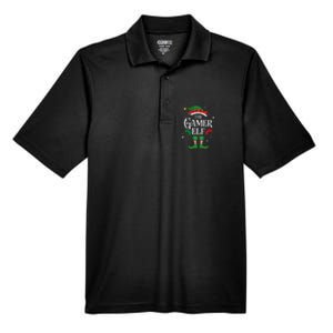 Christmas Gamer Elf Matching Family Group The Gamer Elf Men's Origin Performance Pique Polo