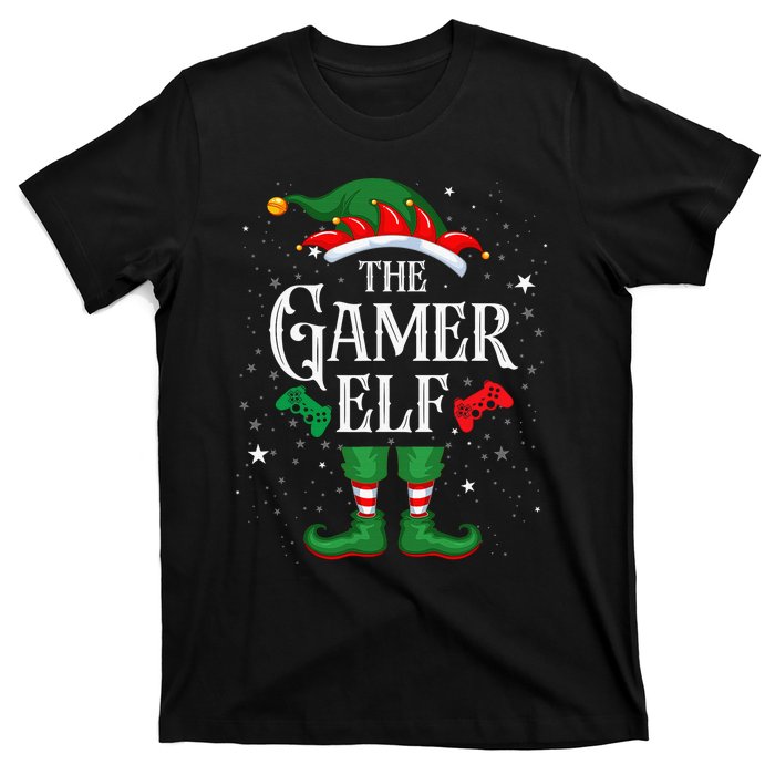 Christmas Gamer Elf Matching Family Group The Gamer Elf T-Shirt