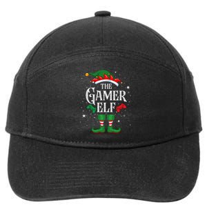 Christmas Gamer Elf Matching Family Group The Gamer Elf 7-Panel Snapback Hat