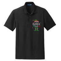 Christmas Gamer Elf Matching Family Group The Gamer Elf Dry Zone Grid Polo