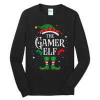 Christmas Gamer Elf Matching Family Group The Gamer Elf Tall Long Sleeve T-Shirt