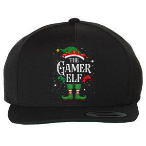 Christmas Gamer Elf Matching Family Group The Gamer Elf Wool Snapback Cap