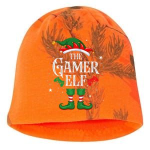 Christmas Gamer Elf Matching Family Group The Gamer Elf Kati - Camo Knit Beanie