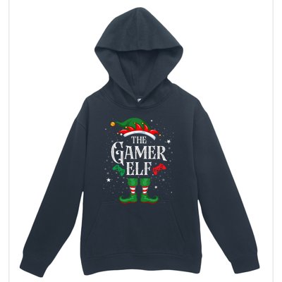 Christmas Gamer Elf Matching Family Group The Gamer Elf Urban Pullover Hoodie