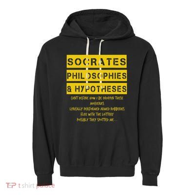 Classic Golden Era 90s Hip Hop Rap Music Quote Garment-Dyed Fleece Hoodie