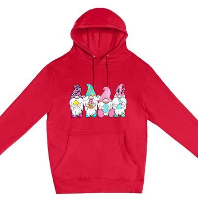 cute Gnome Easter Egg Hunting And Basket Premium Pullover Hoodie