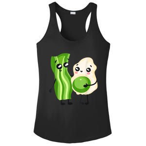 Cute Green Eggs Ham Smile Face Brunch Breakfast Costume Ladies PosiCharge Competitor Racerback Tank