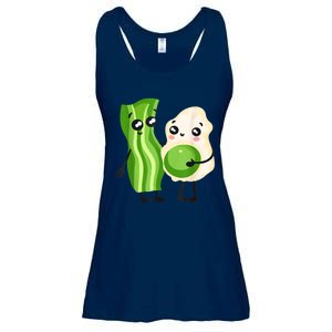 Cute Green Eggs Ham Smile Face Brunch Breakfast Costume Ladies Essential Flowy Tank