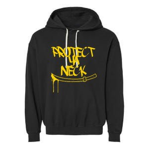 Classic Golden Era 90s Hiphop Music Quote Protect Garment-Dyed Fleece Hoodie