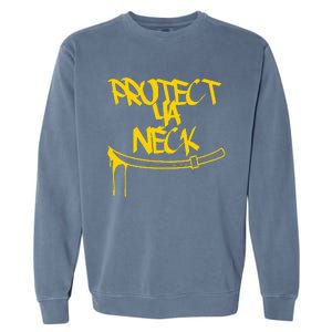 Classic Golden Era 90s Hiphop Music Quote Protect Garment-Dyed Sweatshirt