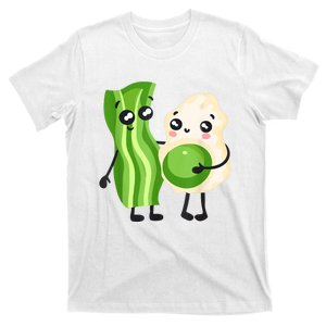 Cute Green Eggs Ham Smile Face Brunch Breakfast Costume T-Shirt