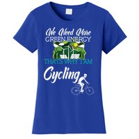 Cycling Green Energy Against Climate Change Gift Women's T-Shirt