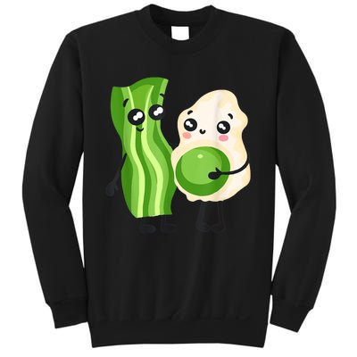 Cute Green Eggs Ham Smile Face Brunch Breakfast Costume Sweatshirt