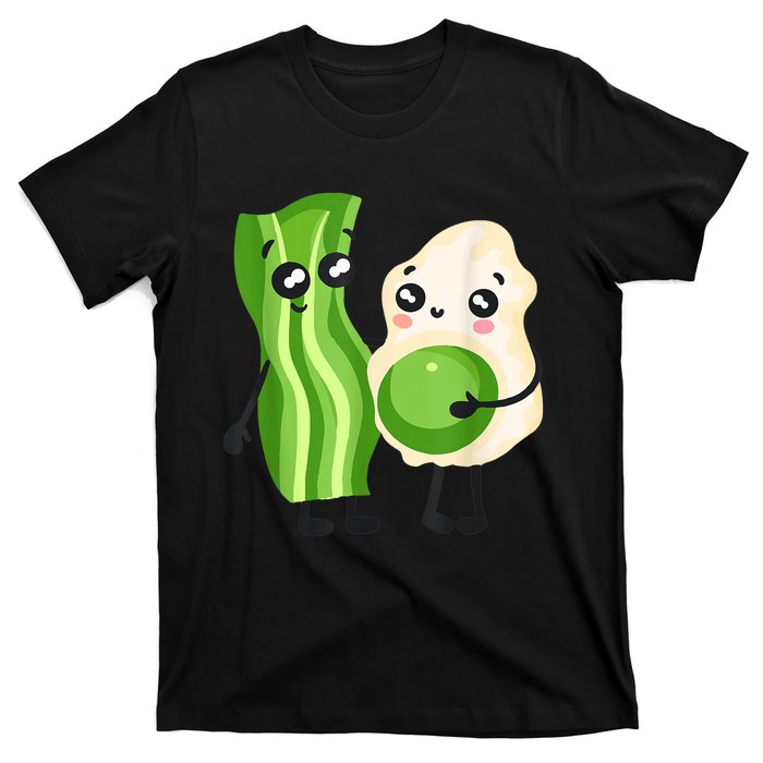 Cute Green Eggs Ham Smile Face Brunch Breakfast Costume T-Shirt