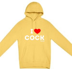 Cute Gift Funny I Love Cocktails Ing Pun Gift Premium Pullover Hoodie