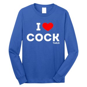 Cute Gift Funny I Love Cocktails Ing Pun Gift Long Sleeve Shirt