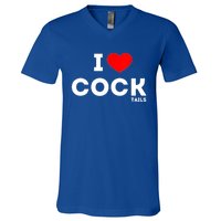 Cute Gift Funny I Love Cocktails Ing Pun Gift V-Neck T-Shirt