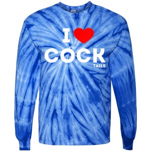 Cute Gift Funny I Love Cocktails Ing Pun Gift Tie-Dye Long Sleeve Shirt