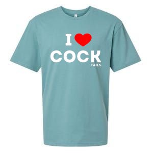 Cute Gift Funny I Love Cocktails Ing Pun Gift Sueded Cloud Jersey T-Shirt