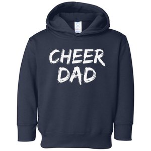 Cheerleader Gift For Father From Cheerleader Retro Cheer Dad Toddler Hoodie