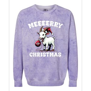 Christmas Goat Farm Animal Christmas Colorblast Crewneck Sweatshirt