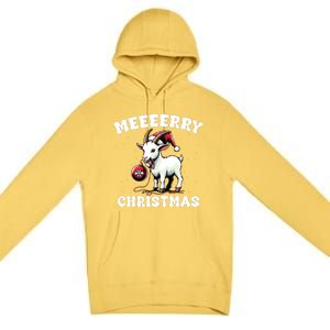 Christmas Goat Farm Animal Christmas Premium Pullover Hoodie