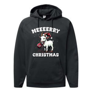 Christmas Goat Farm Animal Christmas Performance Fleece Hoodie