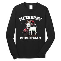 Christmas Goat Farm Animal Christmas Long Sleeve Shirt