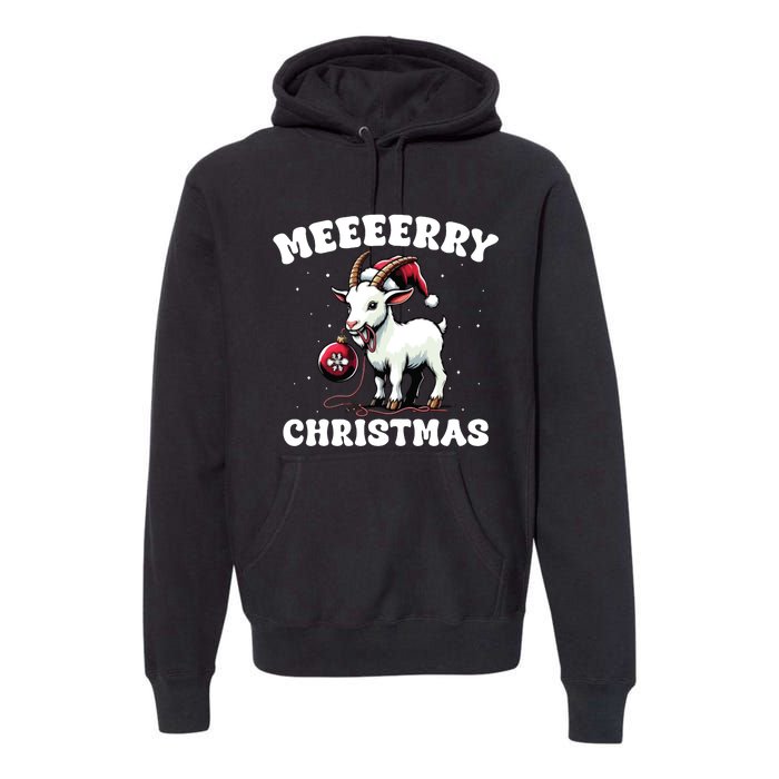 Christmas Goat Farm Animal Christmas Premium Hoodie