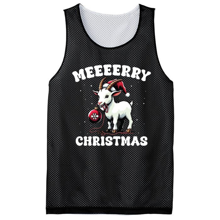 Christmas Goat Farm Animal Christmas Mesh Reversible Basketball Jersey Tank