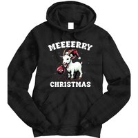 Christmas Goat Farm Animal Christmas Tie Dye Hoodie