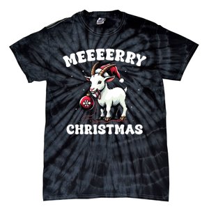 Christmas Goat Farm Animal Christmas Tie-Dye T-Shirt